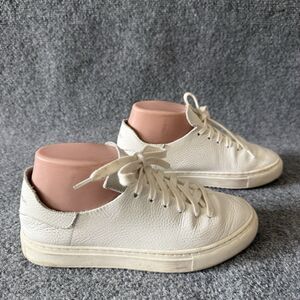 Sam Edelman Poppy Pebbled Leather Low Top Sneaker Women Minimalist Athletic